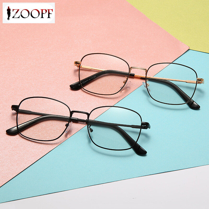 ZOOPF Anti Blue Light Glasses For Women Men Computer Glasses with PC Lens and Silicone Anti Blue Light Glasses useful For Women Men Computer Glasses with PC Lens and Silicone Nose Pad Iron Vintage Sty