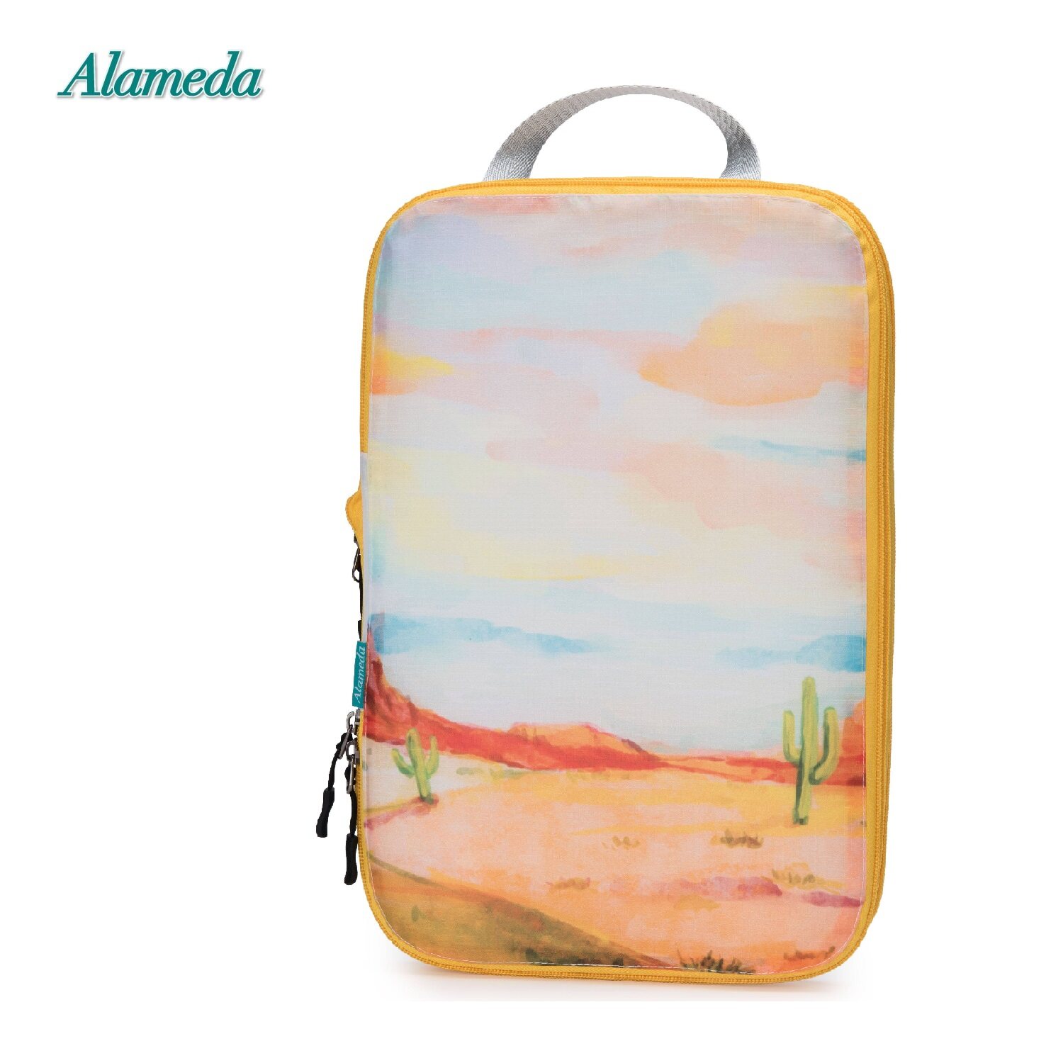 Packing Cube for Travel Compression Bags Organizer for Luggage and Backpack Dust Bag Clothes Storage(Landscape A 1 pcs L size)