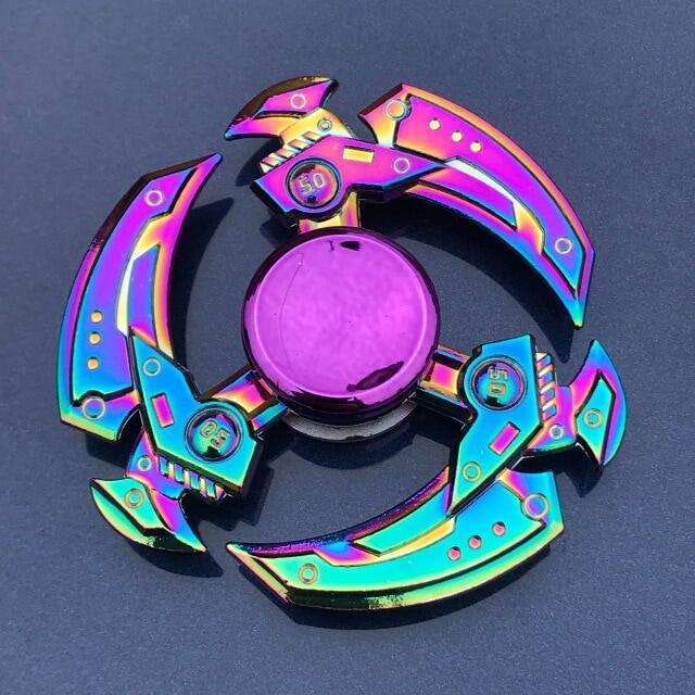 Rainbow Heptagonal Hand Spinner fidget Zinc Alloy Metal fidget spinner metal bearing edc finger Spinner Hand relieves stress
