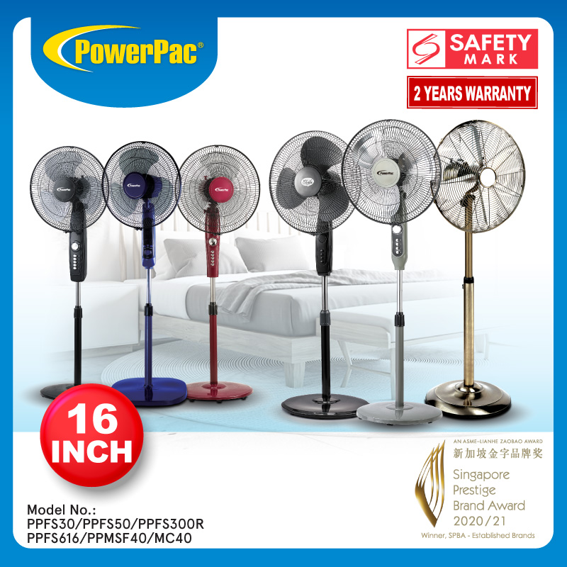 PowerPac Stand Fan 16 to 18 inch Standing fan (PPFS30/PPFS50/PPFS300R/PPFS616/PPMSF40/MC40)