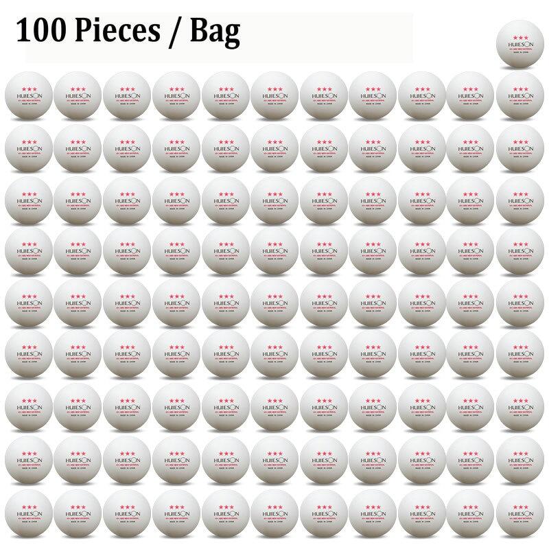 20/50/100 Huieson 3 Star 40mm 2.8g Table Tennis Balls Ping Pong Balls for Match New Material ABS Plastic Table Training Balls