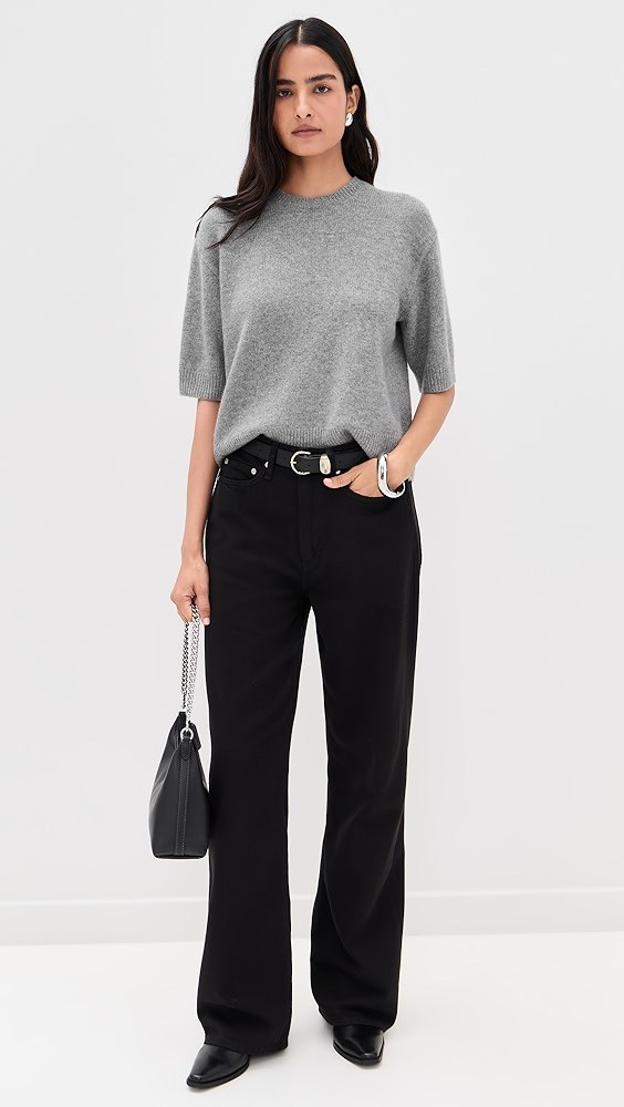 Crop Cashmere Tee