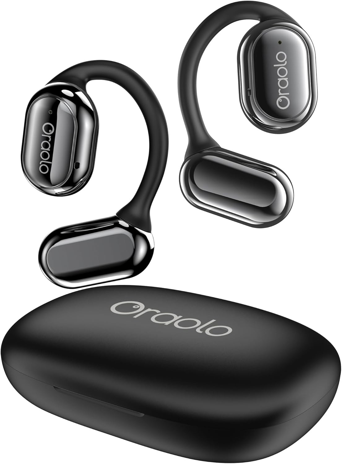 Oraolo OE03 Open-Back Earphones, Bluetooth 5.3 Wireless Earphones with Dual Large Drivers, Open-Back Earbuds, Immersive Stereo Sound, Clear Calls, 30 Hours of Playtime, Waterproof Running Earbuds