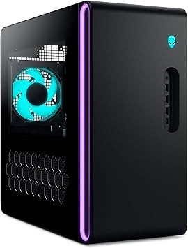 Alienware Aurora Gaming Desktop ACT1250 - Intel Core Ultra 7 265F, 32GB DDR5 RAM, 1TB SSD, NVIDIA GeForce RTX 5070, 1000W Platinum Rated PSU, Windows 11 Home, Clear Panel - Black