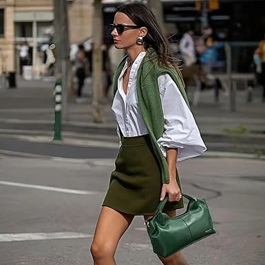 BOSTANTEN Genuine Leather Purses for Women Designer Handbags Crossbody Shoulder Bags Top Handle Satchel with Adjustable Strap